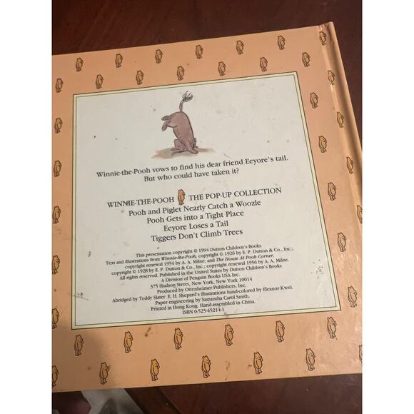 Winnie-The-Pooh The Pop Up Collection Eeyore Loses a Tail A. A. Milne - Picture 2 of 6